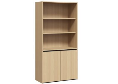 Shadowline Cupboard - Half Bookshelf + Storage