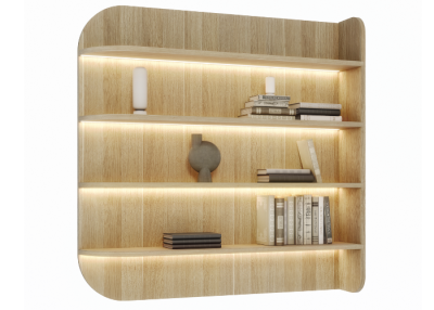 Dahlia Curved Wall Shelf